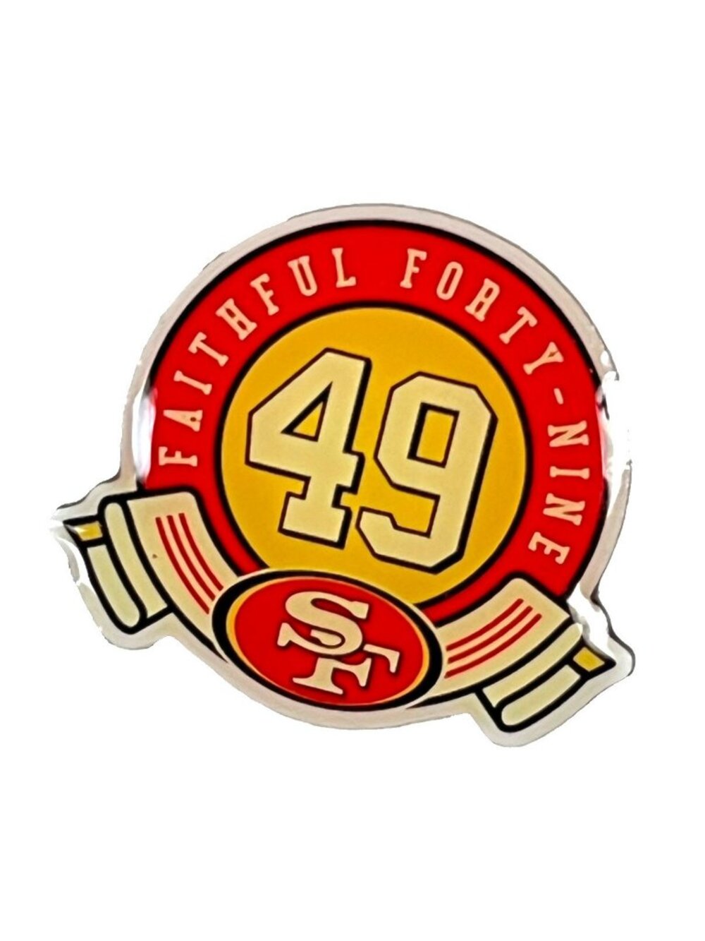SF 49ers Faithful 49 Club Lapel Hat Pin NFLP 2014 Loyalty Rewards San Francisco